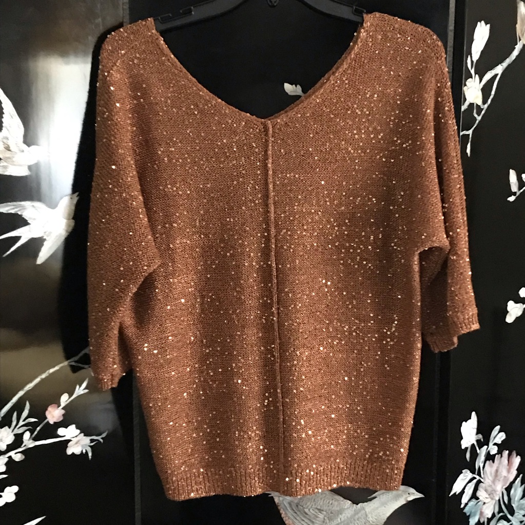 With Sequins.